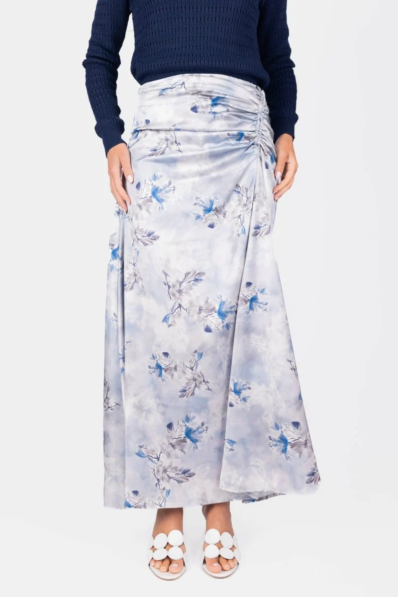 Adriana Skirt (Grey/Blue)