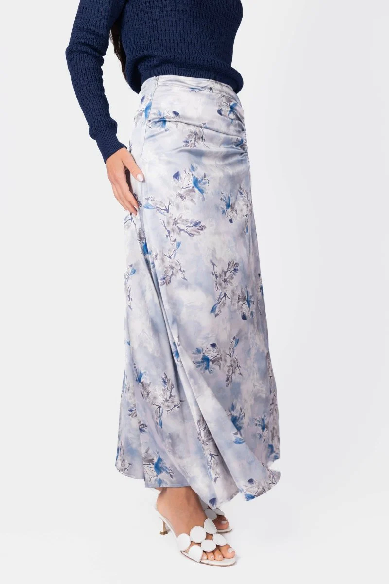 Adriana Skirt (Grey/Blue) - Image 3