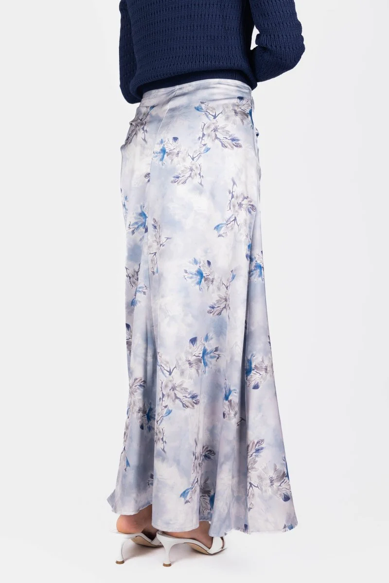 Adriana Skirt (Grey/Blue) - Image 4