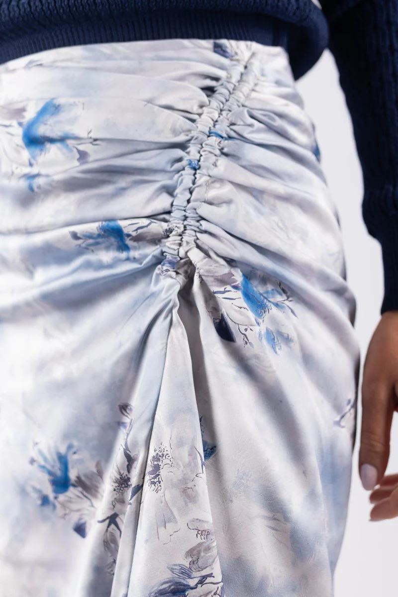 Adriana Skirt (Grey/Blue) - Image 5