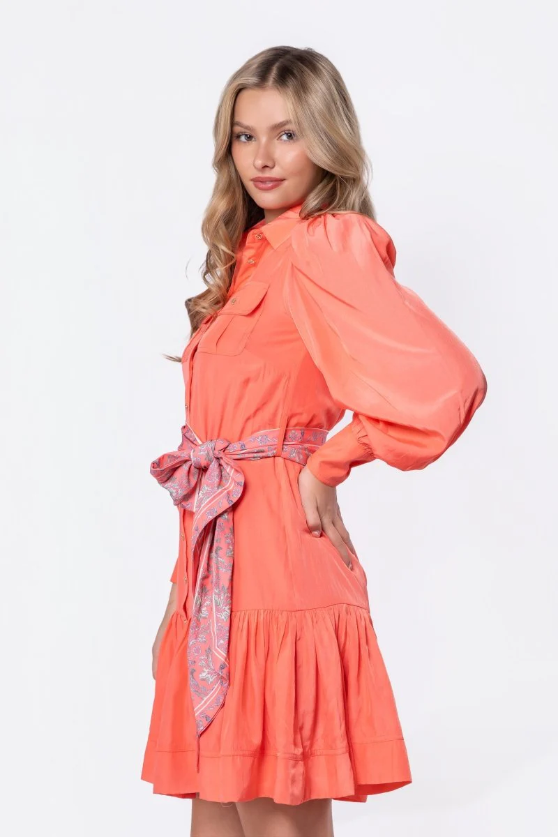 Alex Dress 37" (Coral/Pink) - Image 3