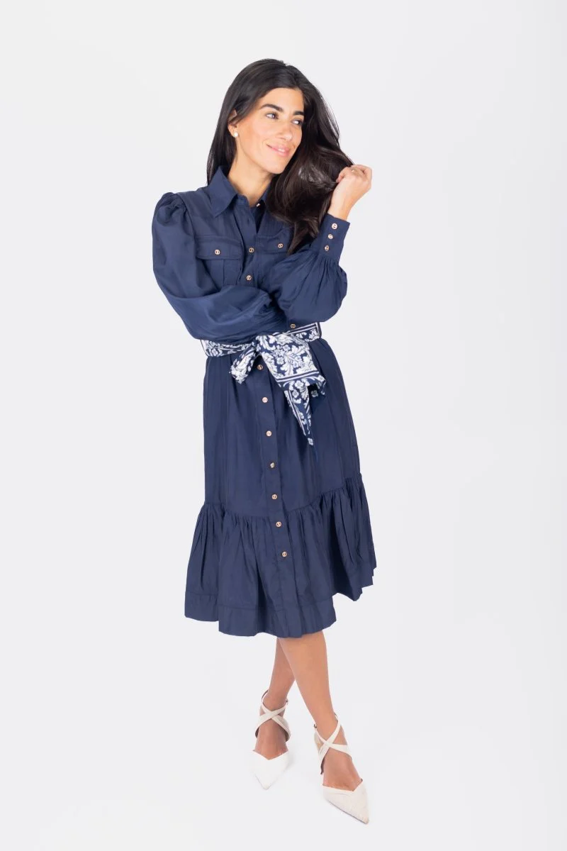 Alex Dress 41" (Navy) - Image 3