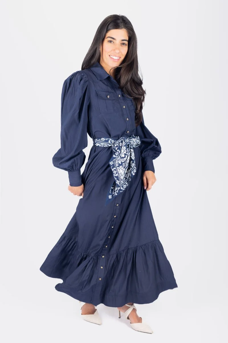 Alex Dress 53" (Navy) - Image 5