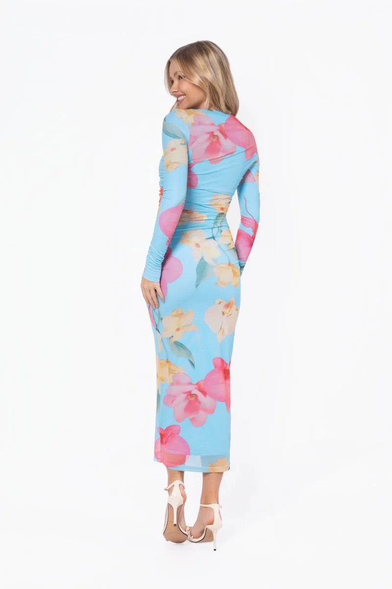 Alia Dress (Blue Coral) - Image 3
