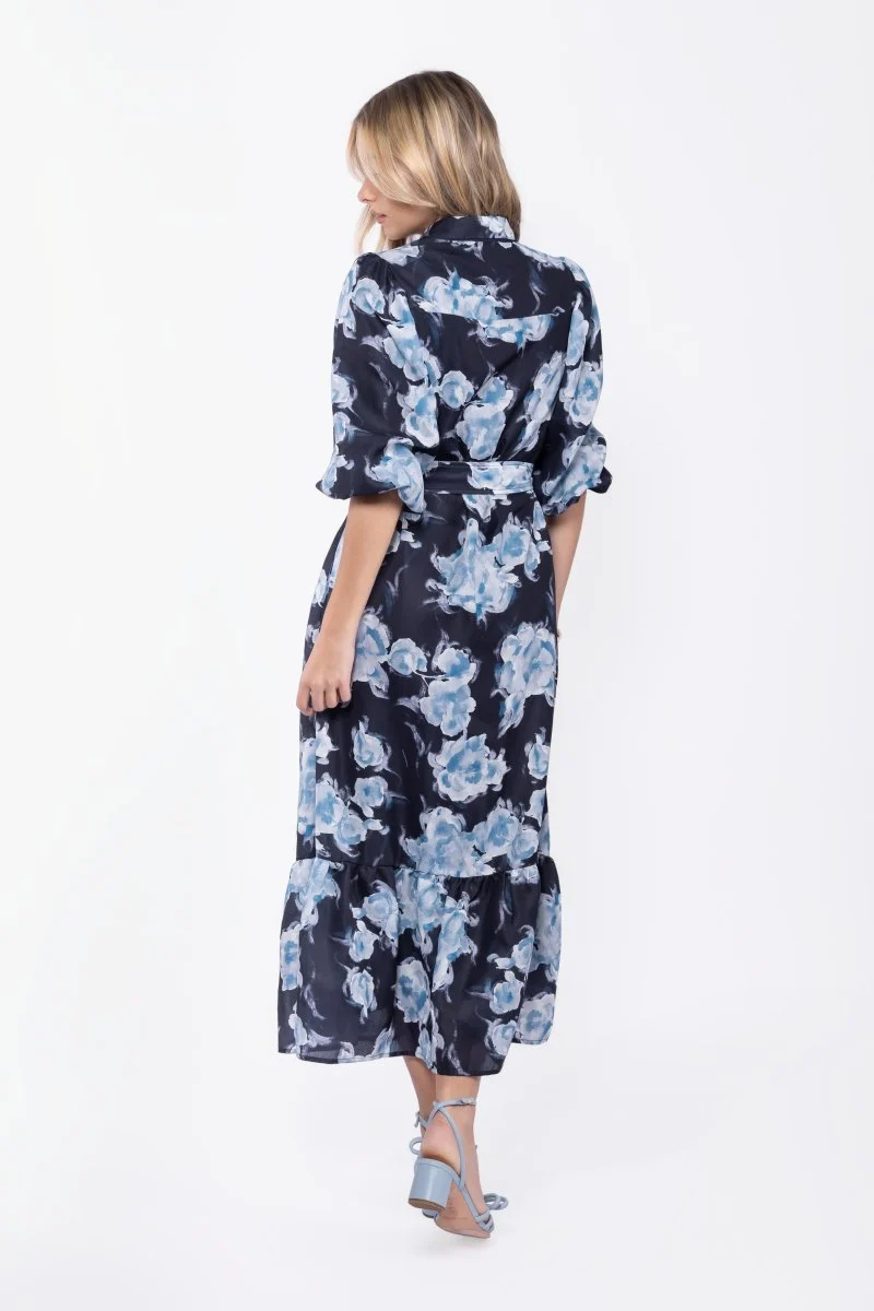 Alice Dress Short Sleeve 53" (Black Flower) - Image 4
