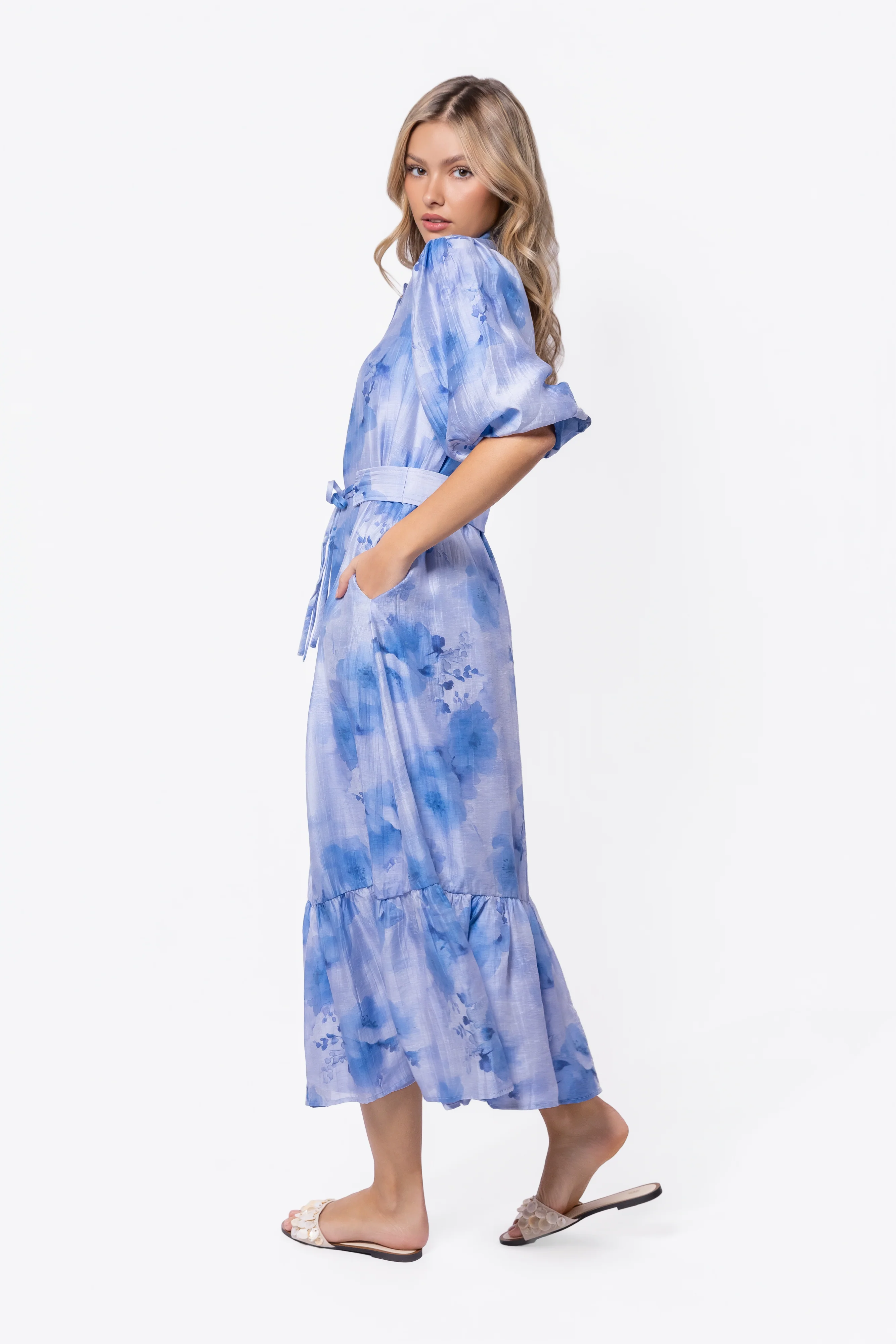 Alice Dress Short Sleeve (Blue Purple) - Image 3