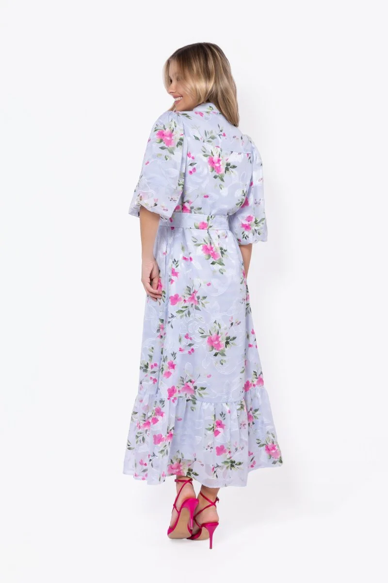 Alice Dress Short Sleeve (Light Blue Flower) - Image 5