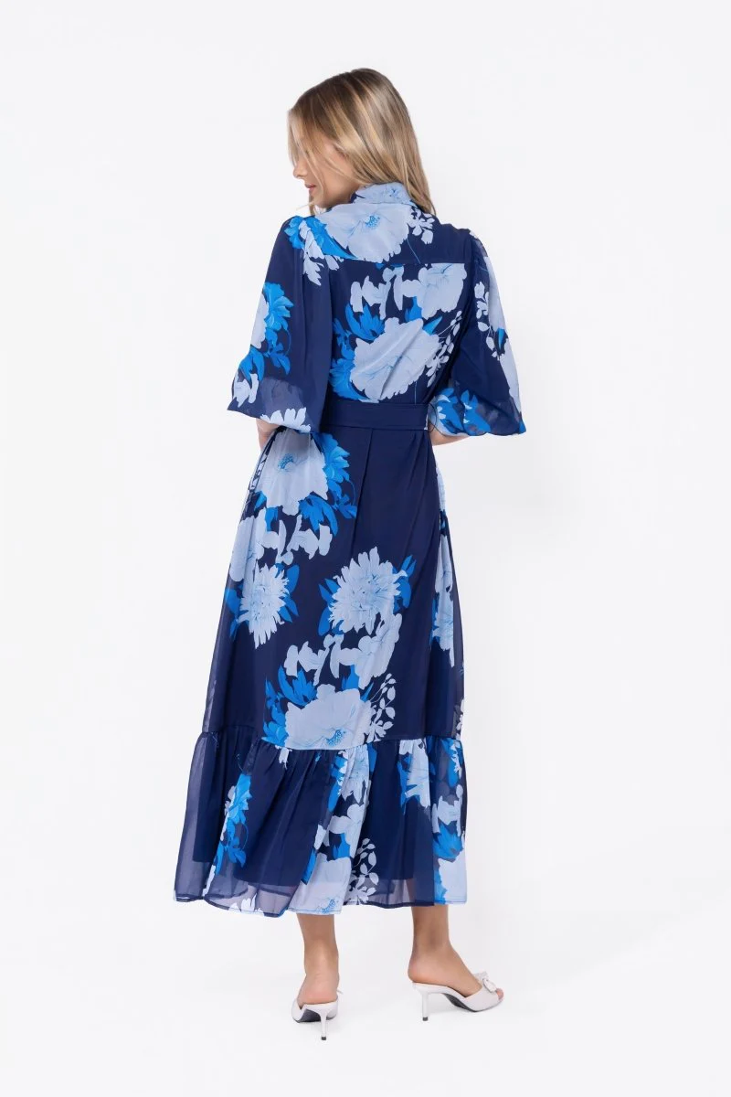Alice Dress Short Sleeve (Navy/Teal) - Image 4