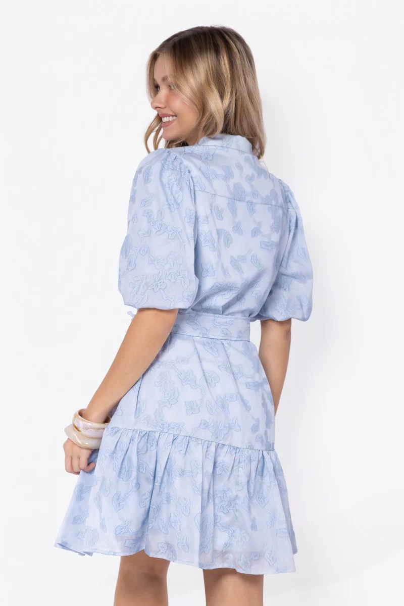 Allie Dress Short Sleeve 37" (Light Blue) - Image 4