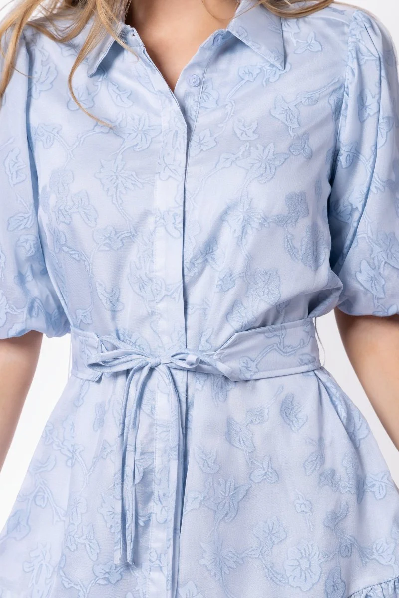 Allie Dress Short Sleeve 37" (Light Blue) - Image 5