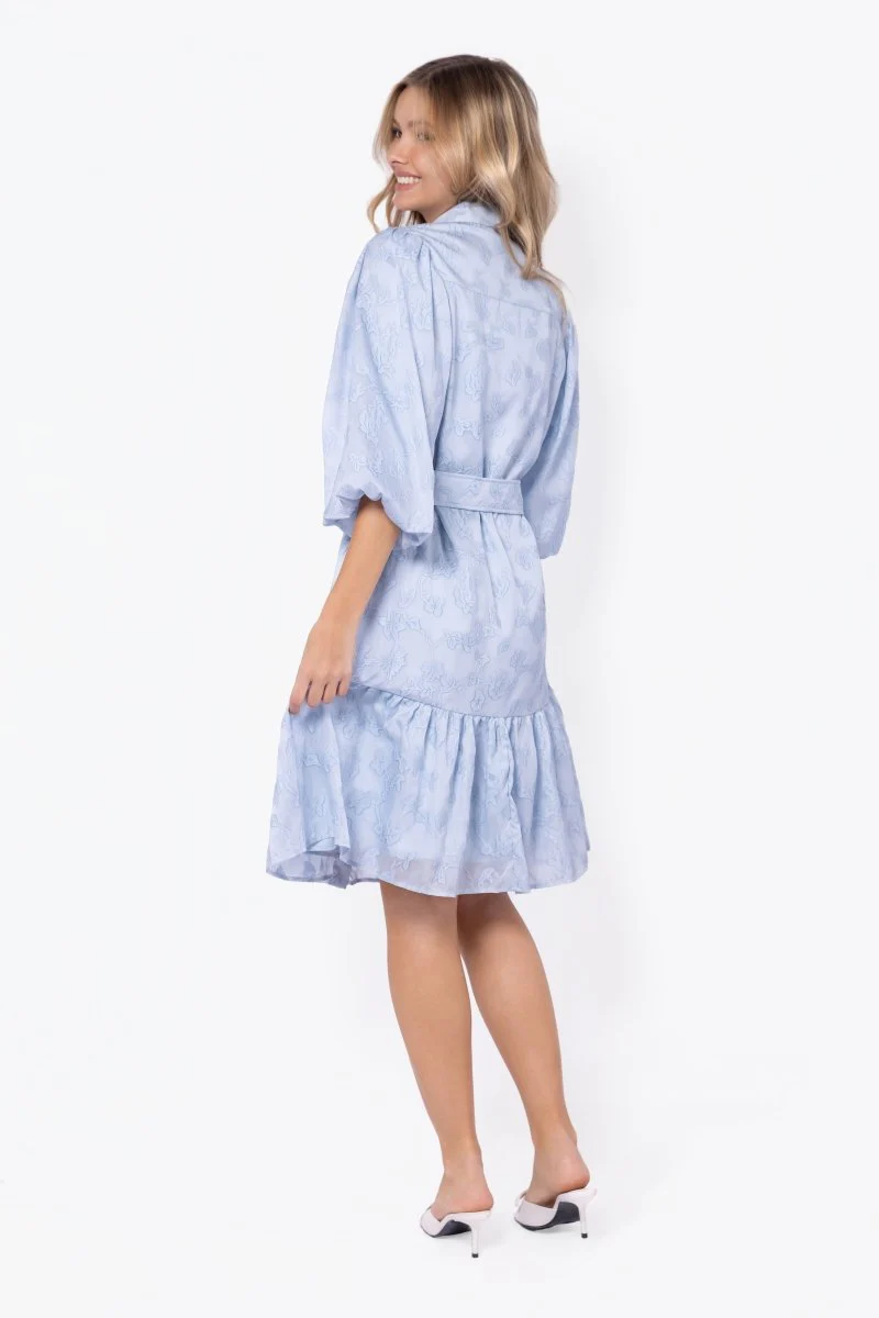 Allie Dress Short Sleeve 41" (Light Blue) - Image 3