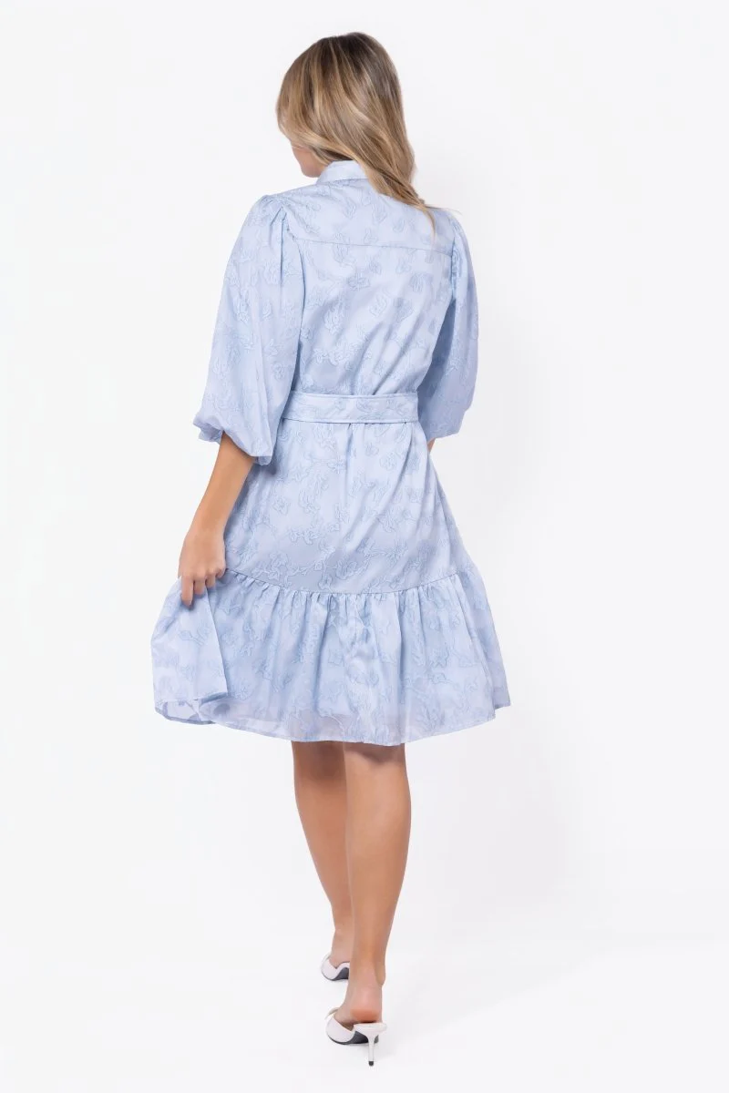 Allie Dress Short Sleeve 41" (Light Blue) - Image 4
