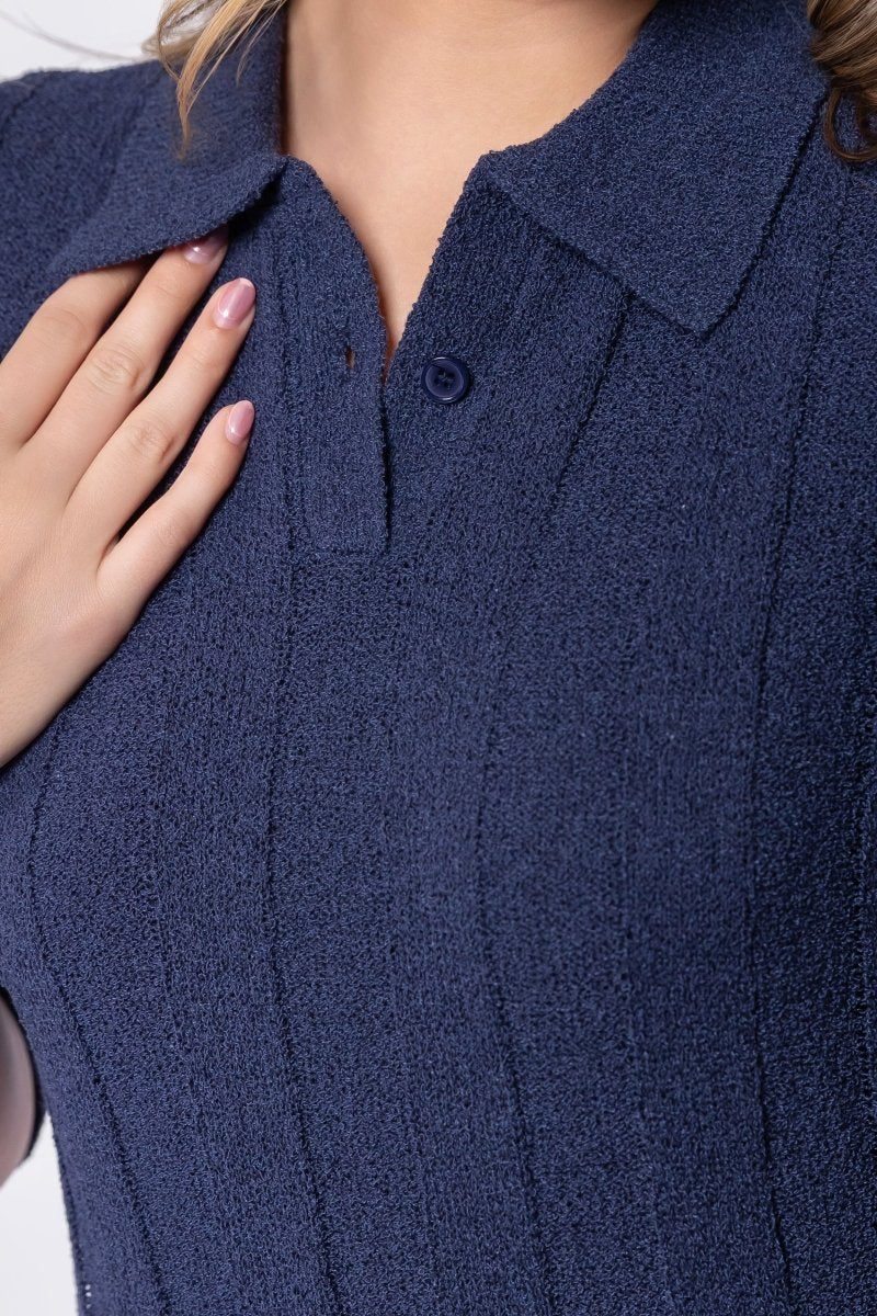Amara Dress (Navy) - Image 5