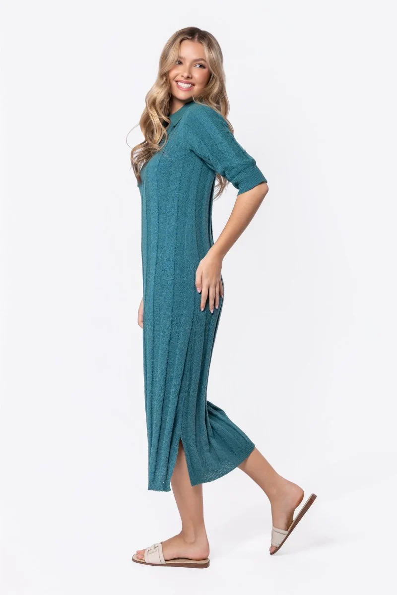 Amara Dress (Teal Green) - Image 4
