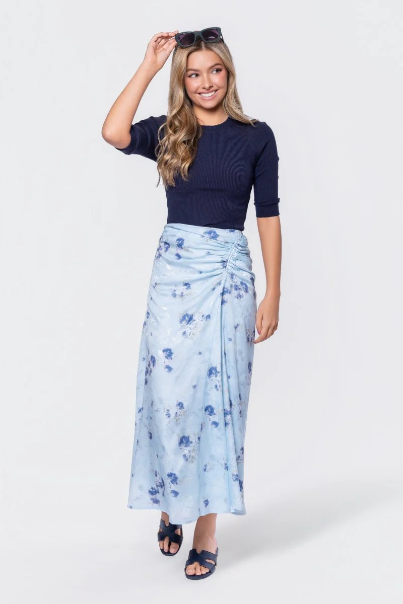 Amaris Skirt (Blue Ground)