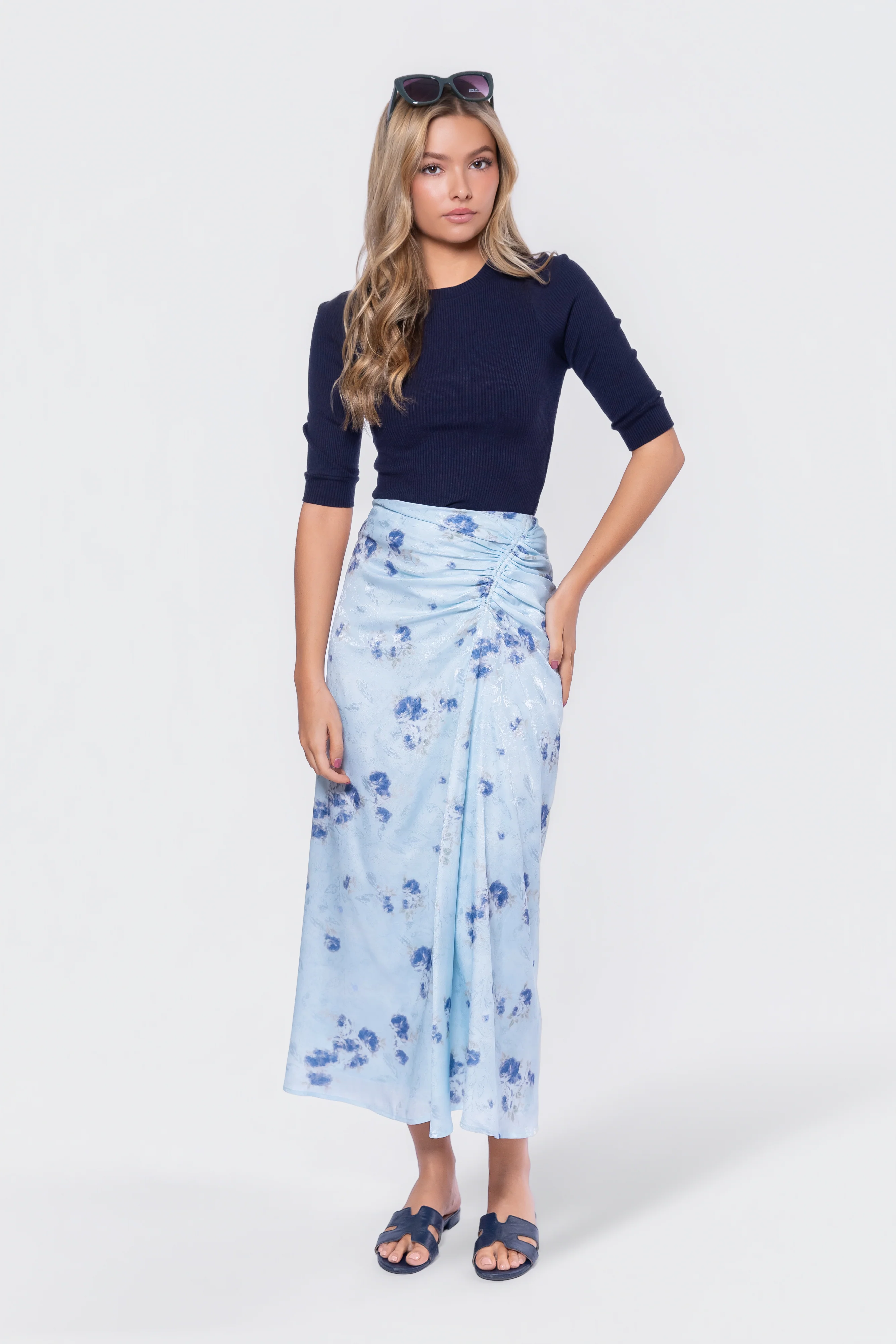 Amaris Skirt (Blue Ground) - Image 6