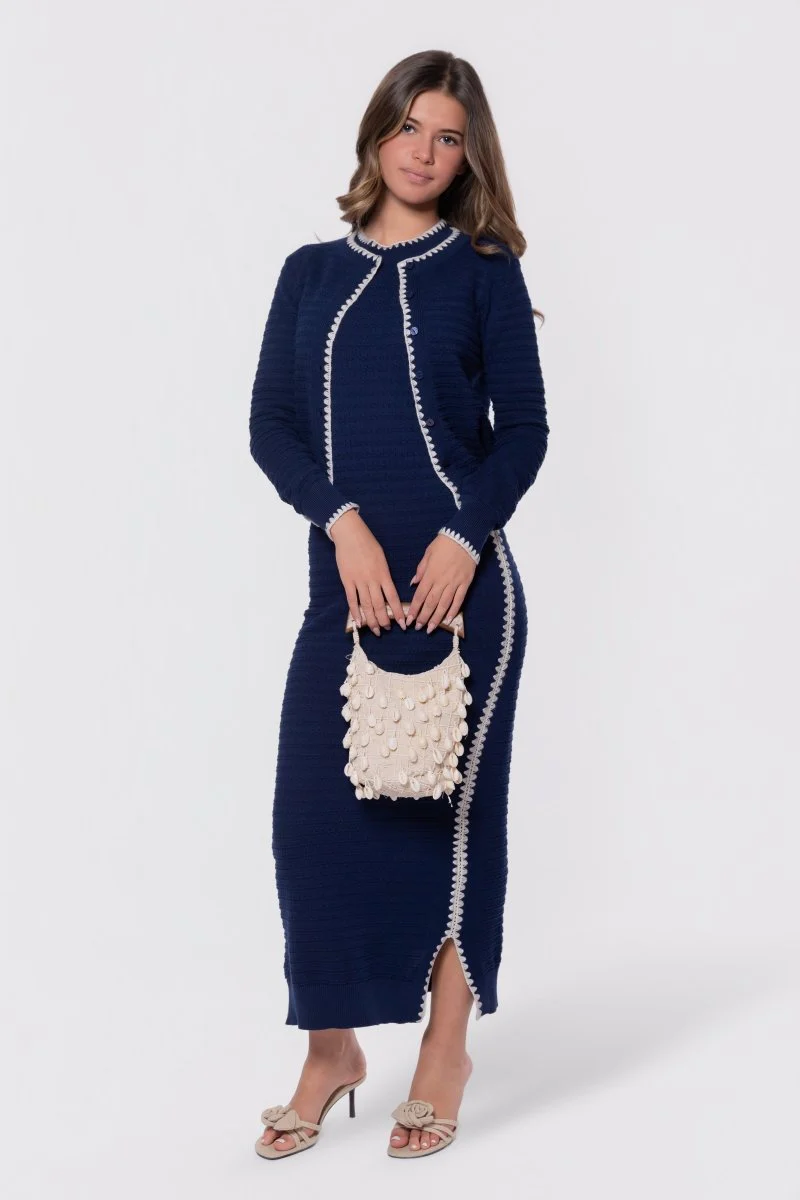 Amaya Cardigan (Navy) - Image 2