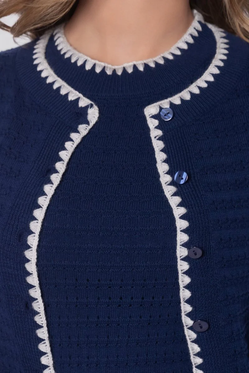 Amaya Cardigan (Navy) - Image 4