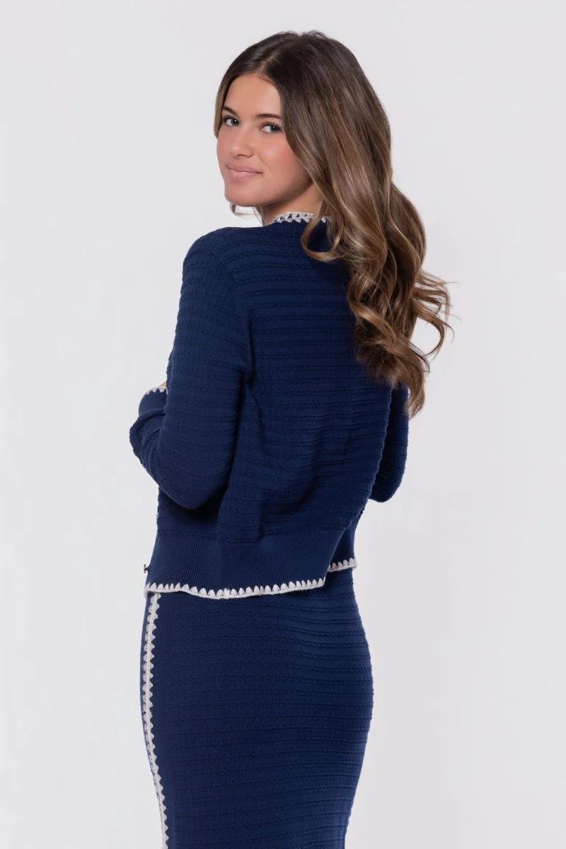 Amaya Cardigan (Navy) - Image 5