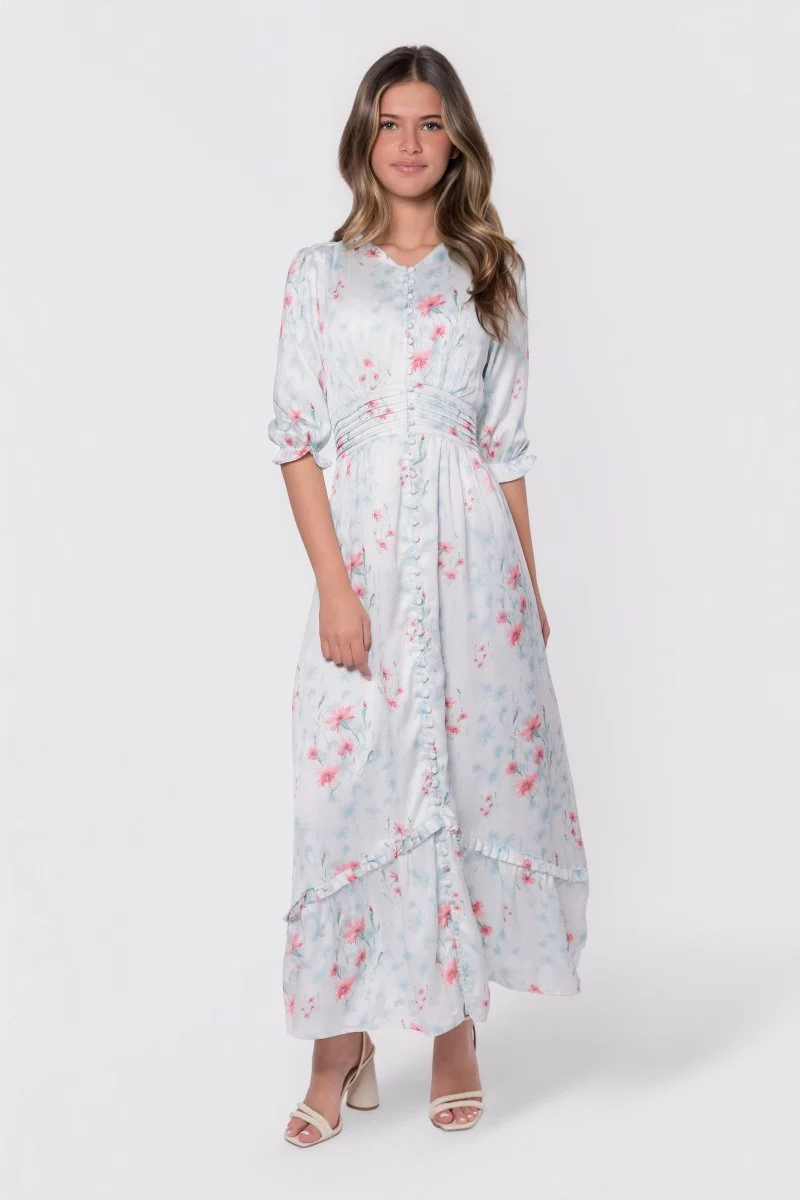 Amelia Dress (Ivory Ground) - Image 3