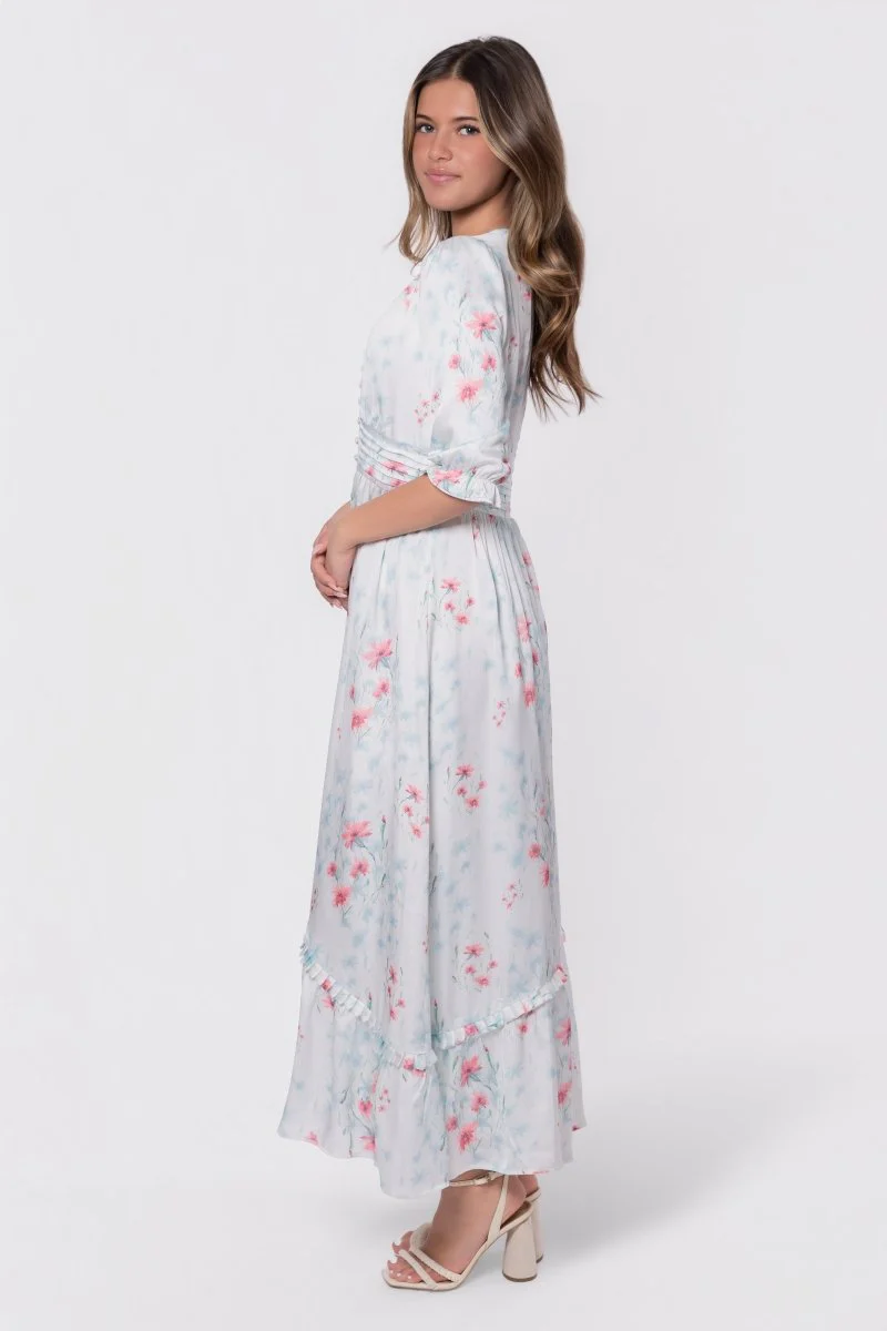 Amelia Dress (Ivory Ground) - Image 4