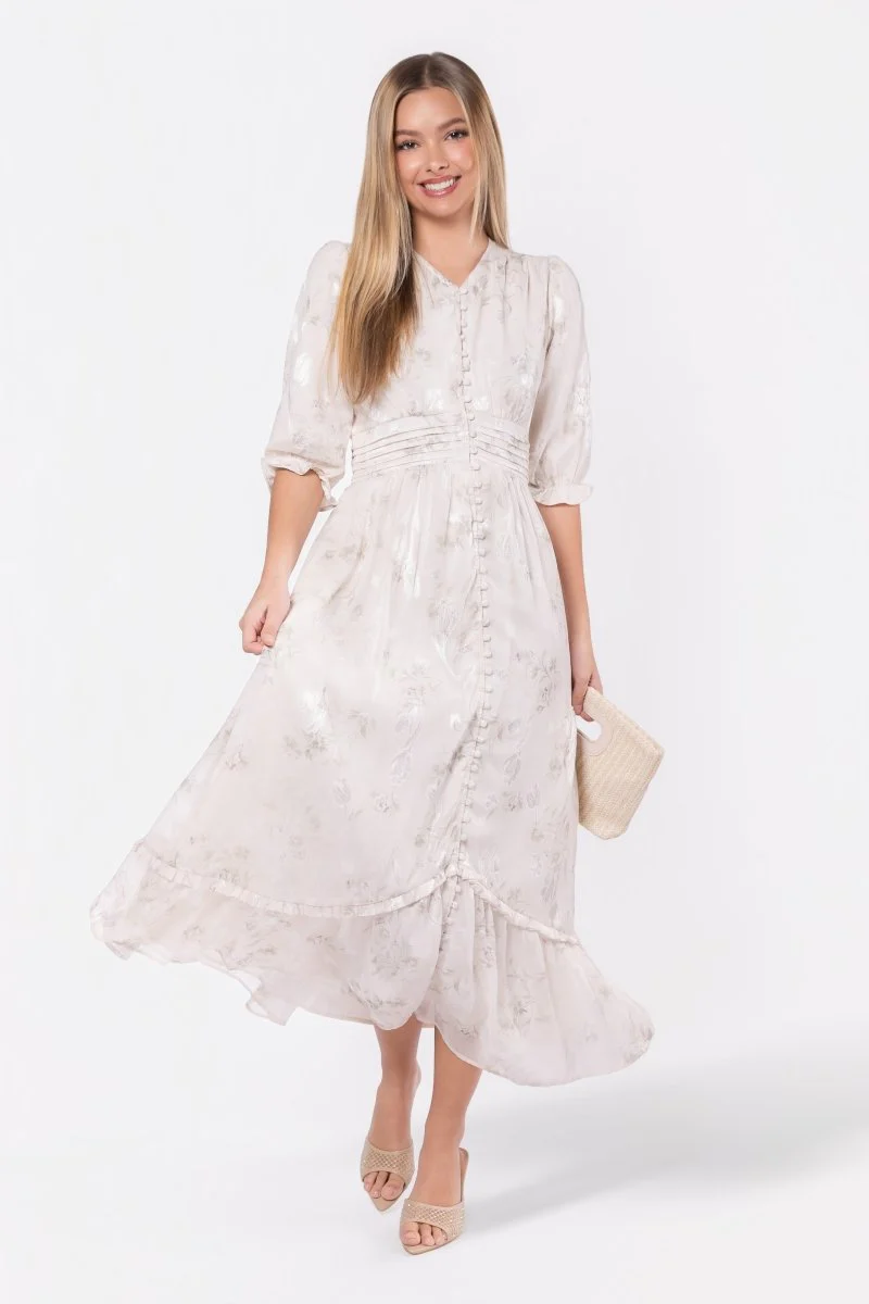 Amelia Dress (Sage Flower) - Image 7