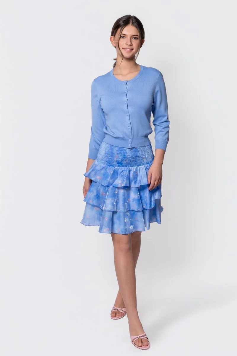 Ana Skirt (Blue Ground)