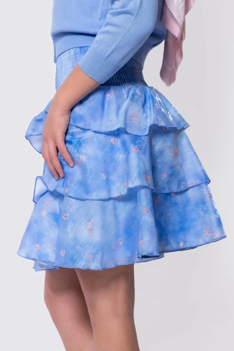 Ana Skirt (Blue Ground) - Image 3