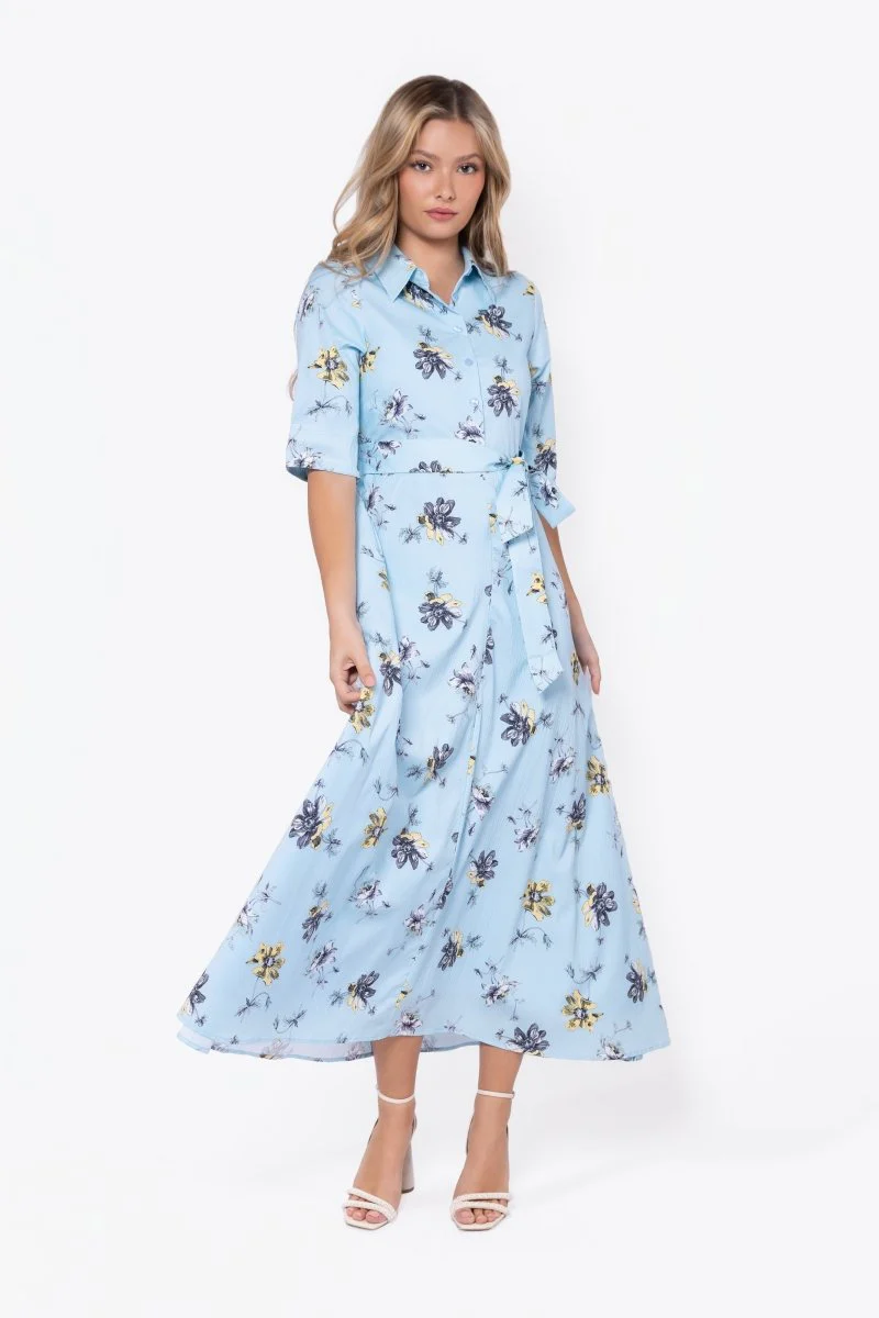 Anika Dress (Blue Flower) - Image 2