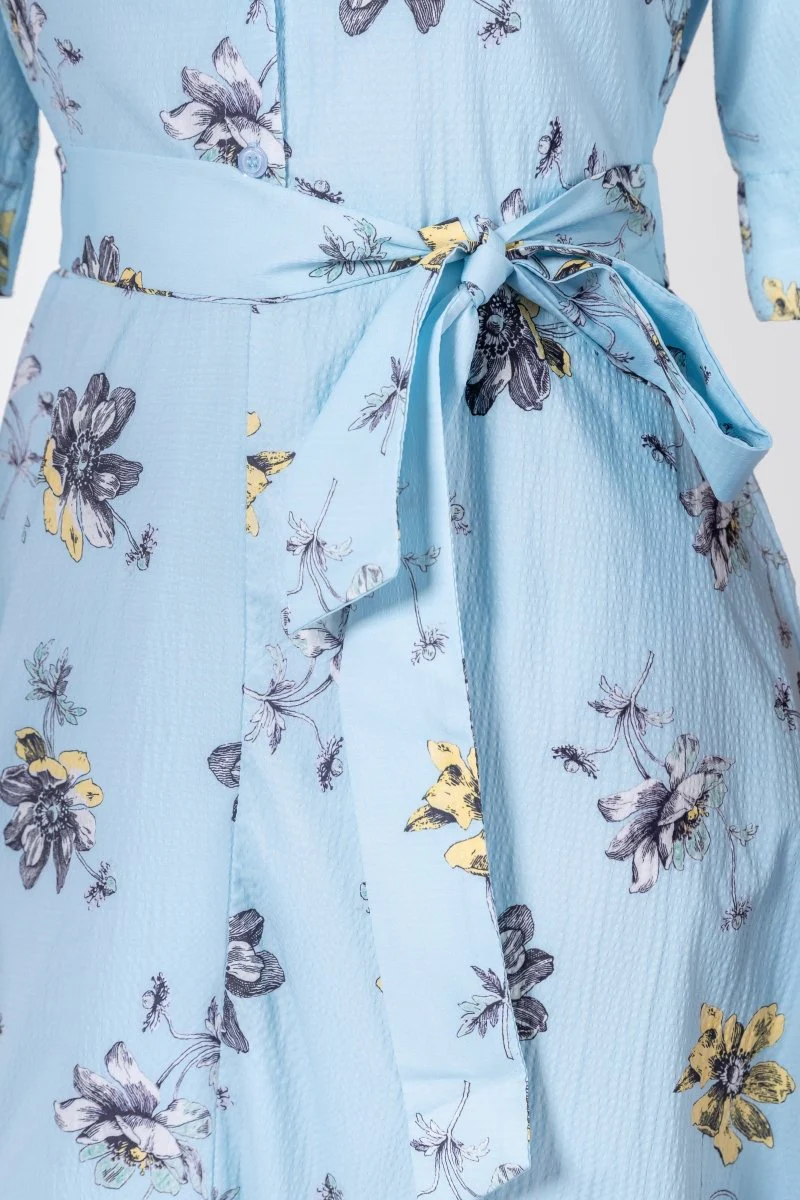 Anika Dress (Blue Flower) - Image 5