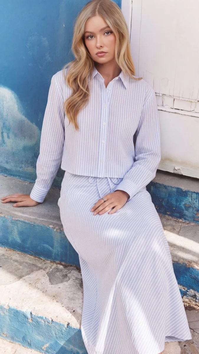 Anita Top (Blue Stripe) - Image 3