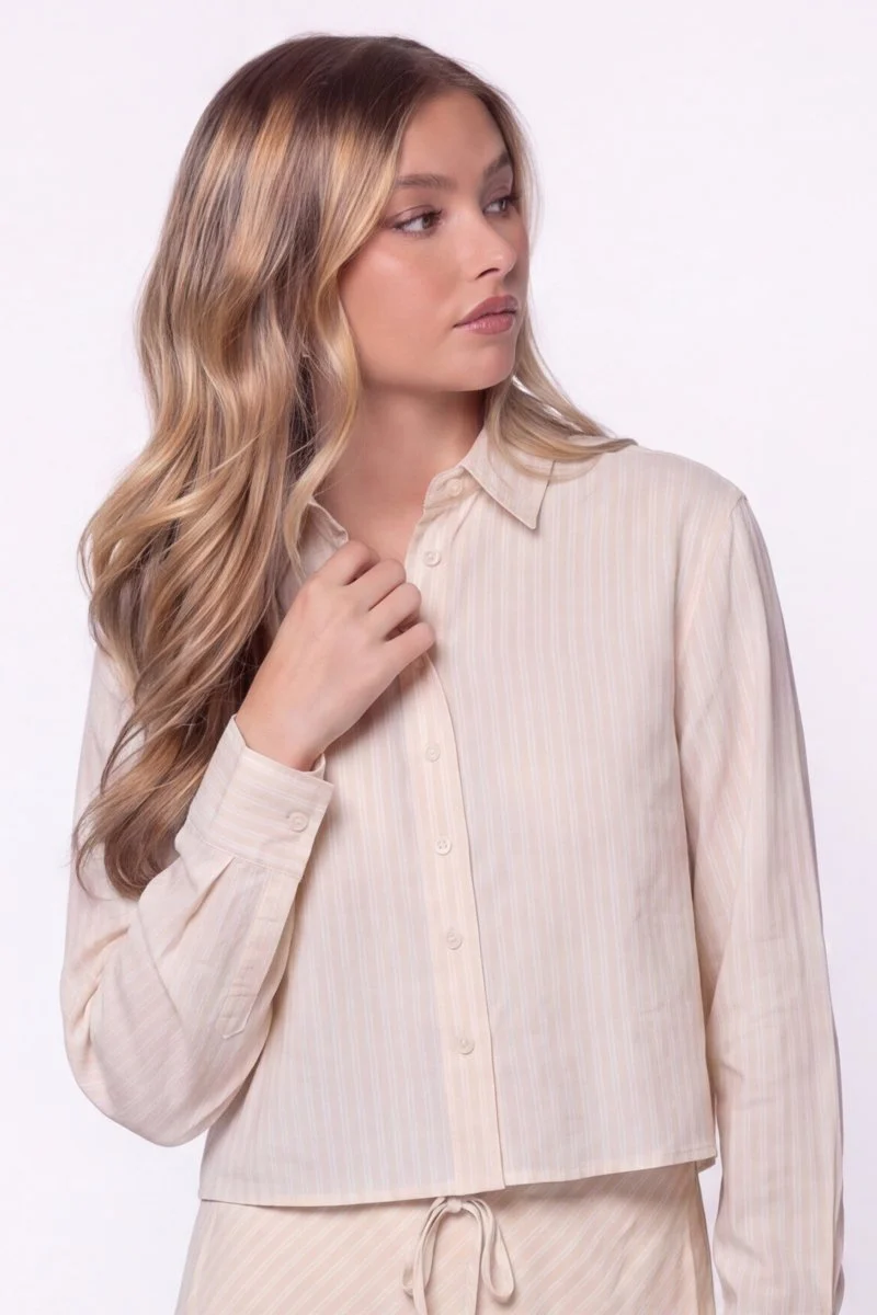 Anita Top (Khaki Stripe) - Image 4