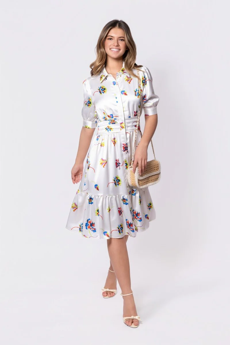 Annie Dress 42" (Ivory Ground) - Image 2