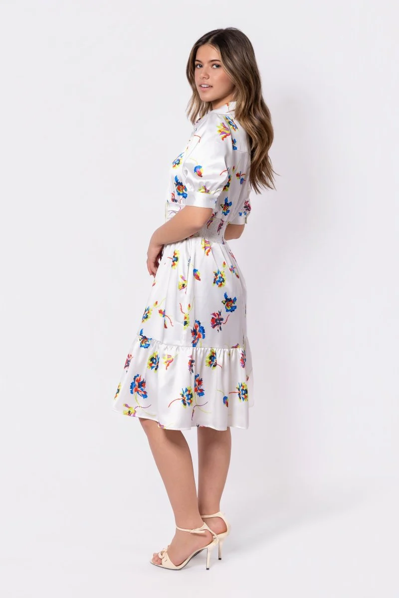 Annie Dress 42" (Ivory Ground) - Image 4