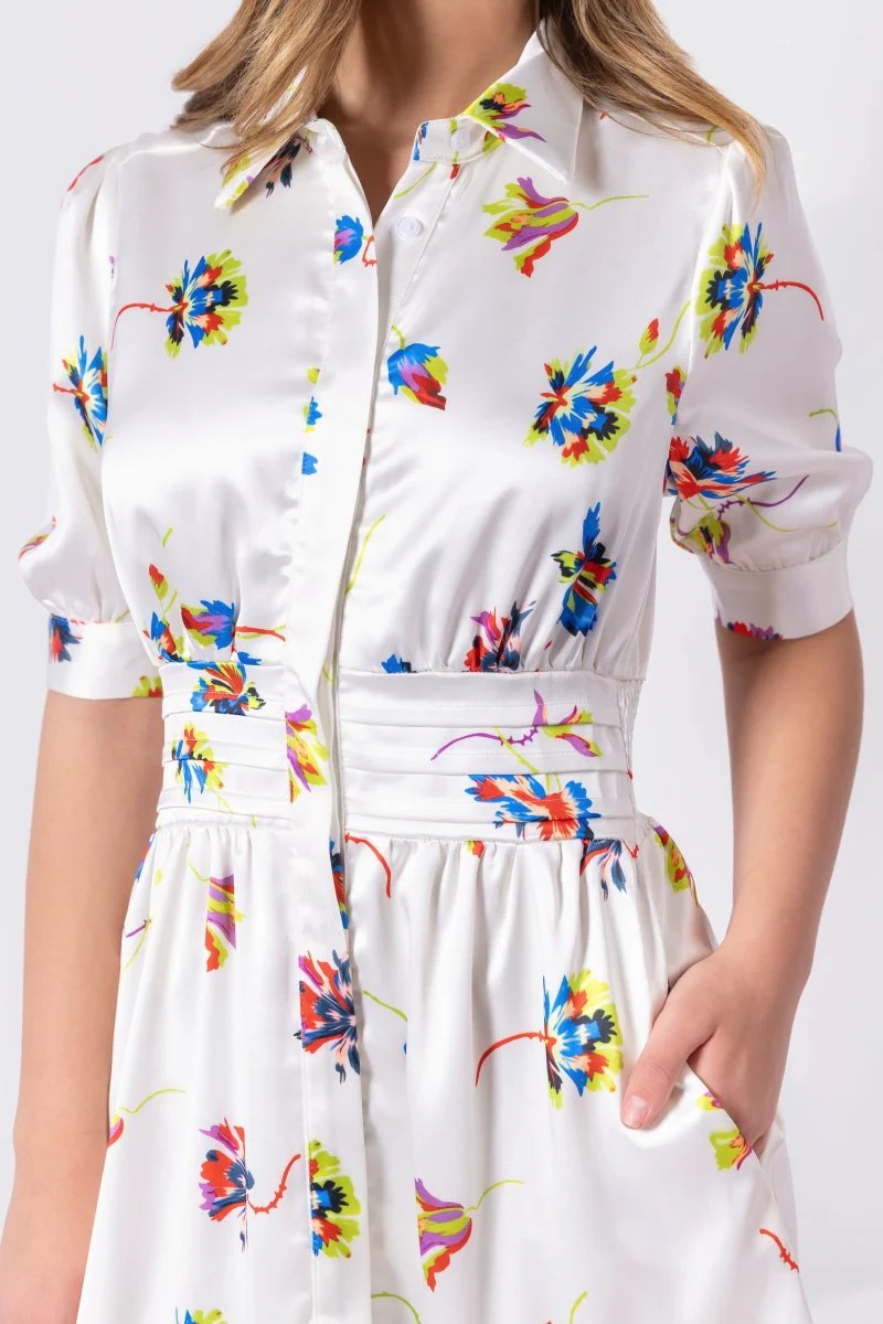 Annie Dress 42" (Ivory Ground) - Image 5