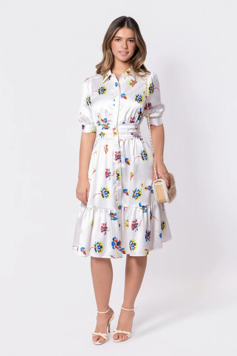 Annie Dress 42" (Ivory Ground) - Image 6