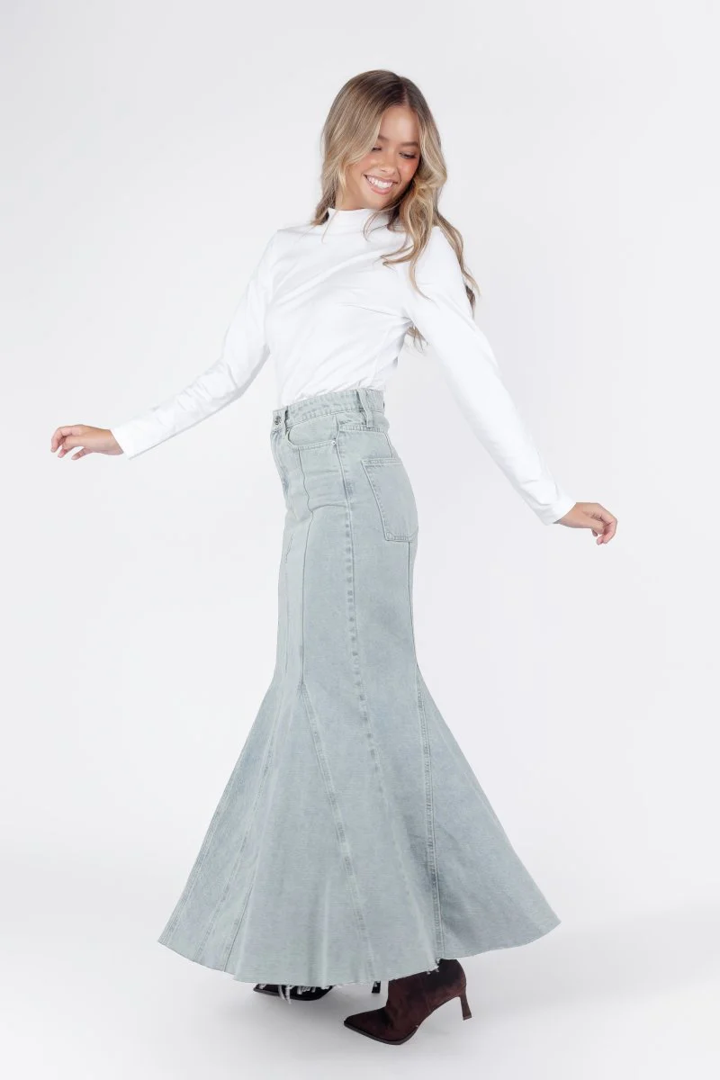 Arden Skirt (Blue) - Image 6