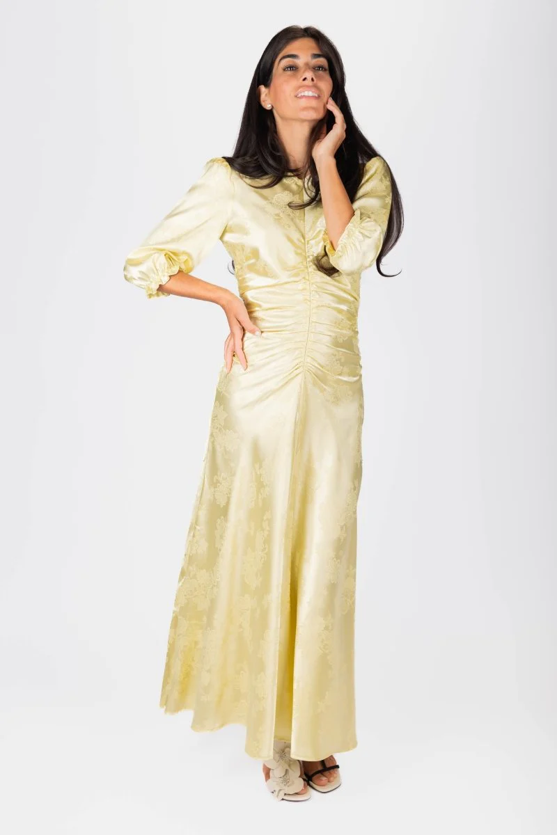 Audrey Dress (Butter Yellow) - Image 3