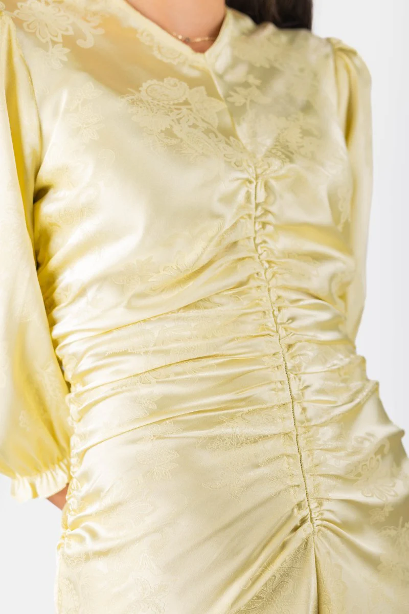 Audrey Dress (Butter Yellow) - Image 6