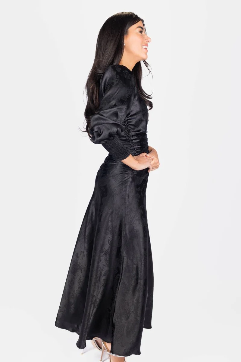 Audrey Dress Long Sleeve (Black) - Image 6