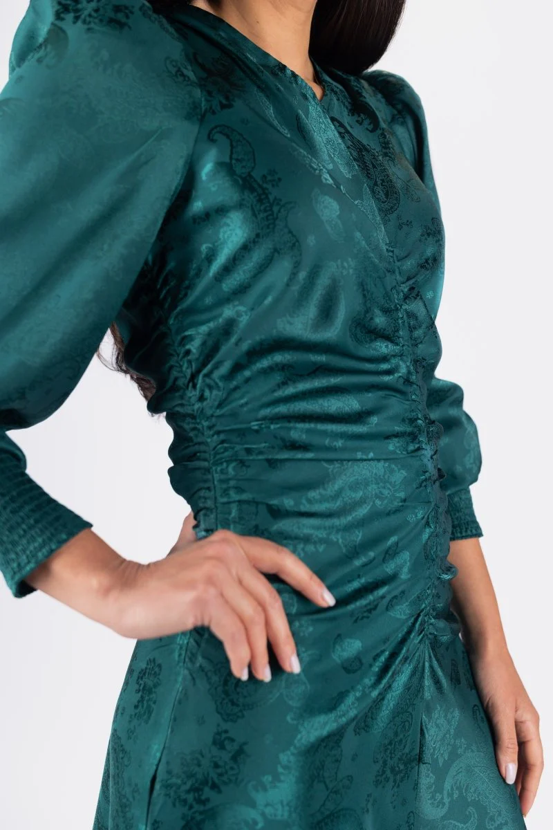 Audrey Dress Long Sleeve (Green) - Image 7