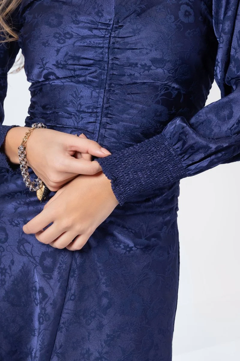 Audrey Dress Long Sleeve (Navy) - Image 4