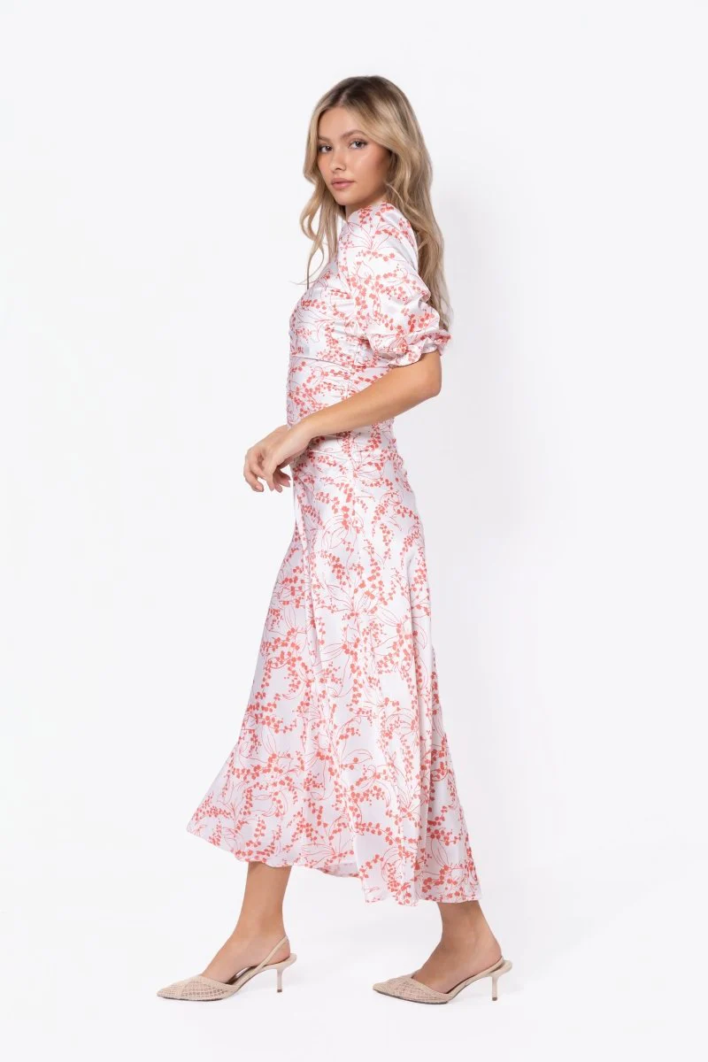 Audrey Dress Short Sleeve (Ivory Flower) - Image 4