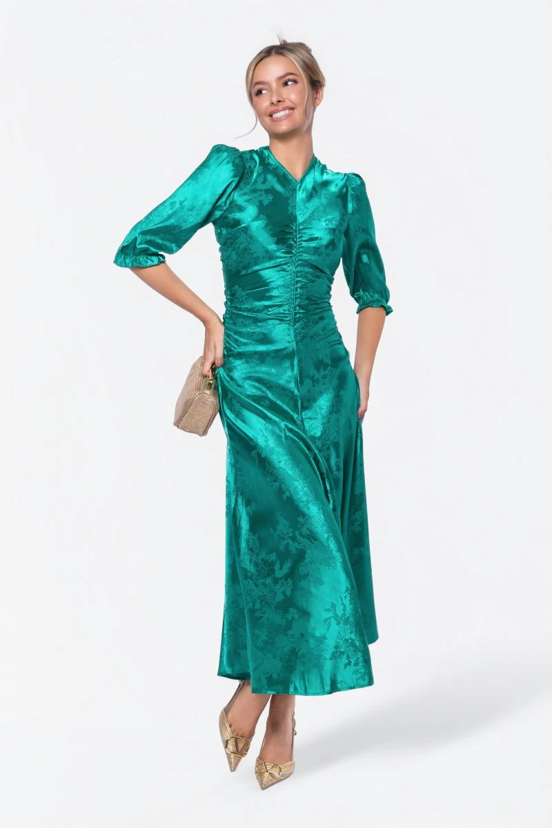 Audrey Dress Short Sleeve (Kelly Green) - Image 3
