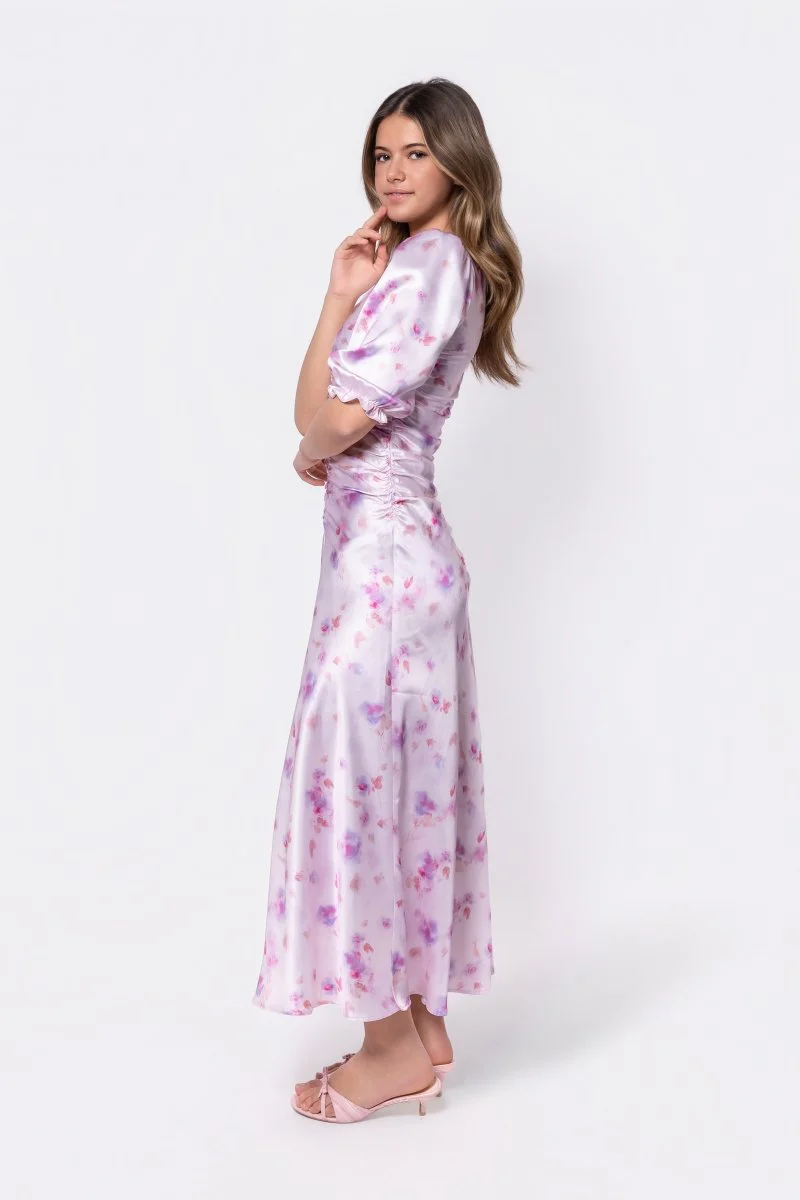 Audrey Dress Short Sleeve (Pink/Purple) - Image 3