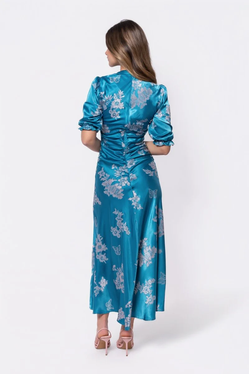 Audrey Dress Short Sleeve (Teal Green) - Image 4