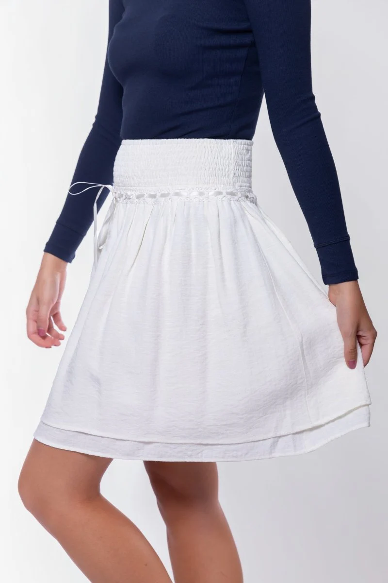 Avery Skirt 20" (Off White) - Image 3