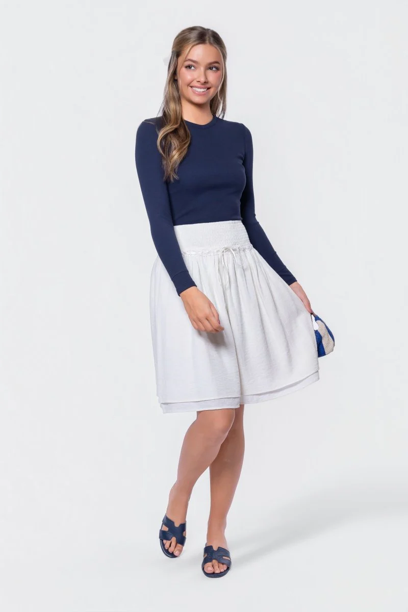 Avery Skirt 23" (Off White) - Image 6