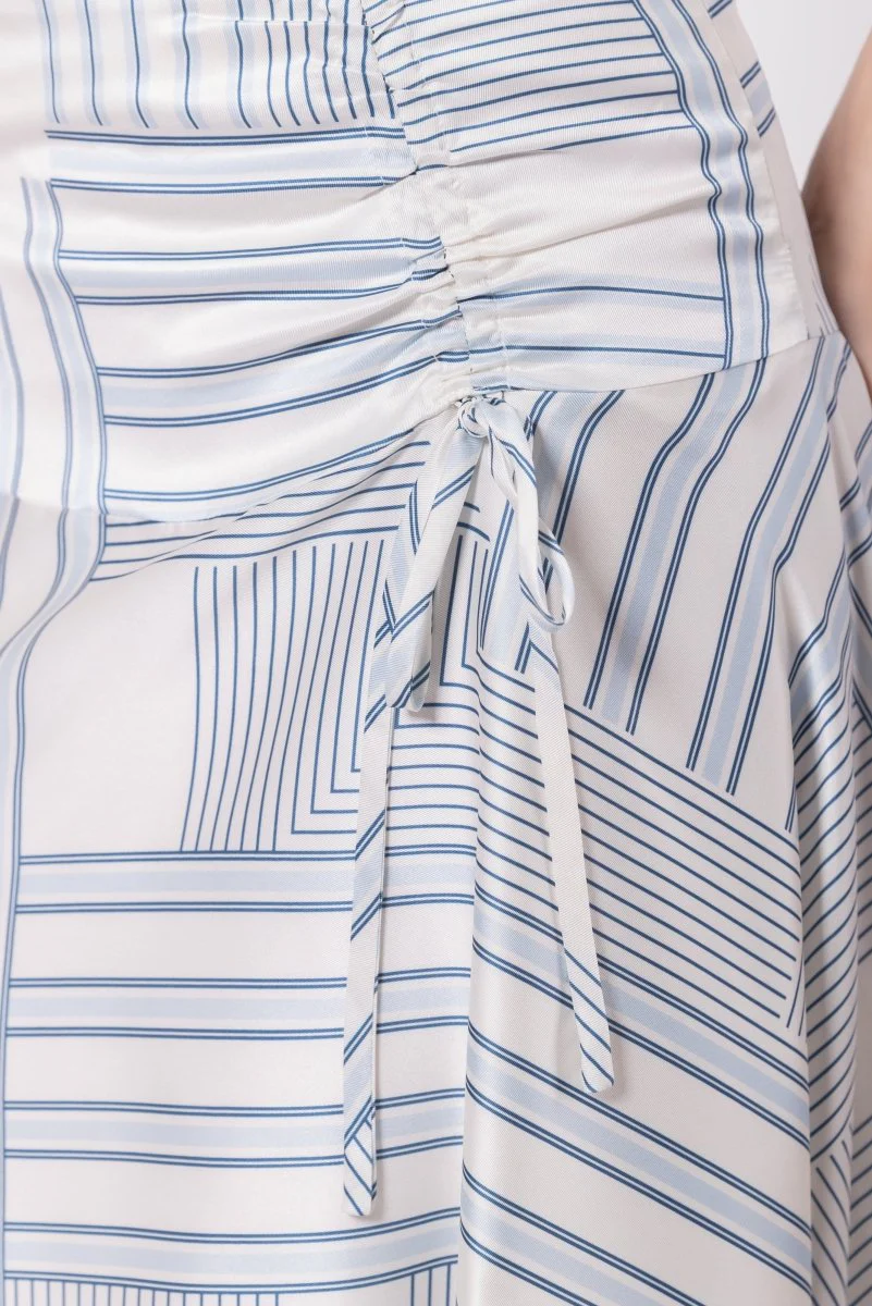 Aviana Skirt (White/Blue) - Image 5