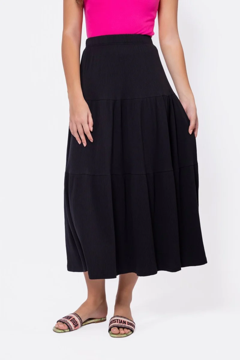 Ayla Skirt 33" (Black) - Image 3